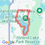 4 miles around Bush Lake route map