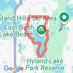 4 miles around Bush Lake route map