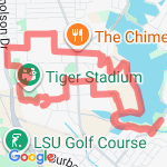 LSU Stadium run route map
