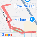 gas station run route map