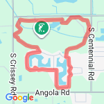 Roller Blading route map