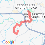 10 k practice  route map