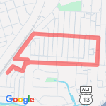 Around Block route map