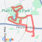 Short from Thorn Grove route map