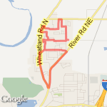 Barnick Finish route map