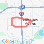 6.5 miles in Des Moines route map