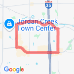 5 miles in Des Moines route map