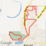 10.22 Mile route route map