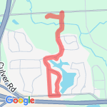 3 mile run! route map