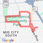 Short Library Run route map