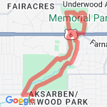 Elmwood/Memorial route map