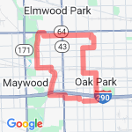 11 Mile Loop route map