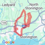 Mystic-Stonington route map