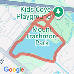 1.96 miles Mount Trashmore  route map