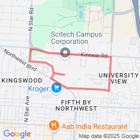 Run My Route - Running Map Chambers and Kinnear Loop
