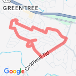 Ray's Three mile walk route map