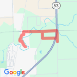 Wooded Cove extended route map