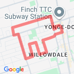 August 7, 2013 route map