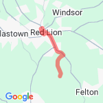 another 6 mile run in Red Lion route map