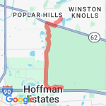 Trail to Forest Preserve route map