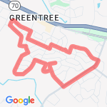 Ray's four mile walk route map