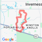 3.86 miles route map