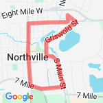 3 mile route map