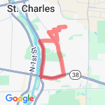 Long by the River route map