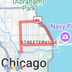 Chicago - Run route map