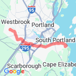 Commute route map