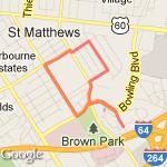 Day Off Run  route map