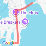 First Beach to Bellevue route map