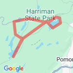Harriman State Park 12 miles route map