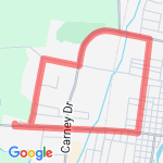 Greg Park Run  route map