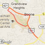 APH to campus route map