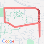 UCR East Campus Run route map