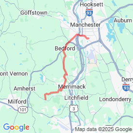 Back river rd #4 - 24.14 Km route in Manchester