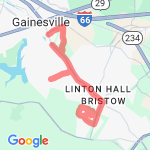 14.33 miles route map