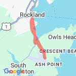 Rockland, ME route map