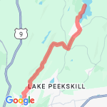 Oscawana Lake 11k route map