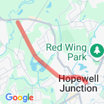 Rail Trail 5 mile Run route map