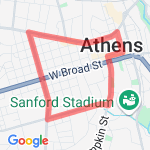 Prince-Milledge-Baxter-Lumpkin route map