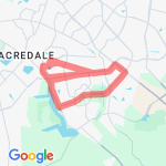 8.73 miles route map