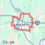 18 mile route map