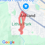 Lithia Park loop route map