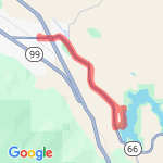 Long run from Ashland Y route map