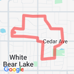 White Bear - 3 Miles route map