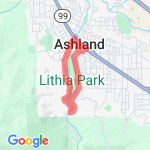 Lithia Park loop route map