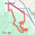 Ashland mountain run route map