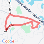 Lowell to salem route route map